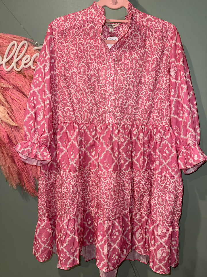 Pink Paisley/Moroccan Themed Dress