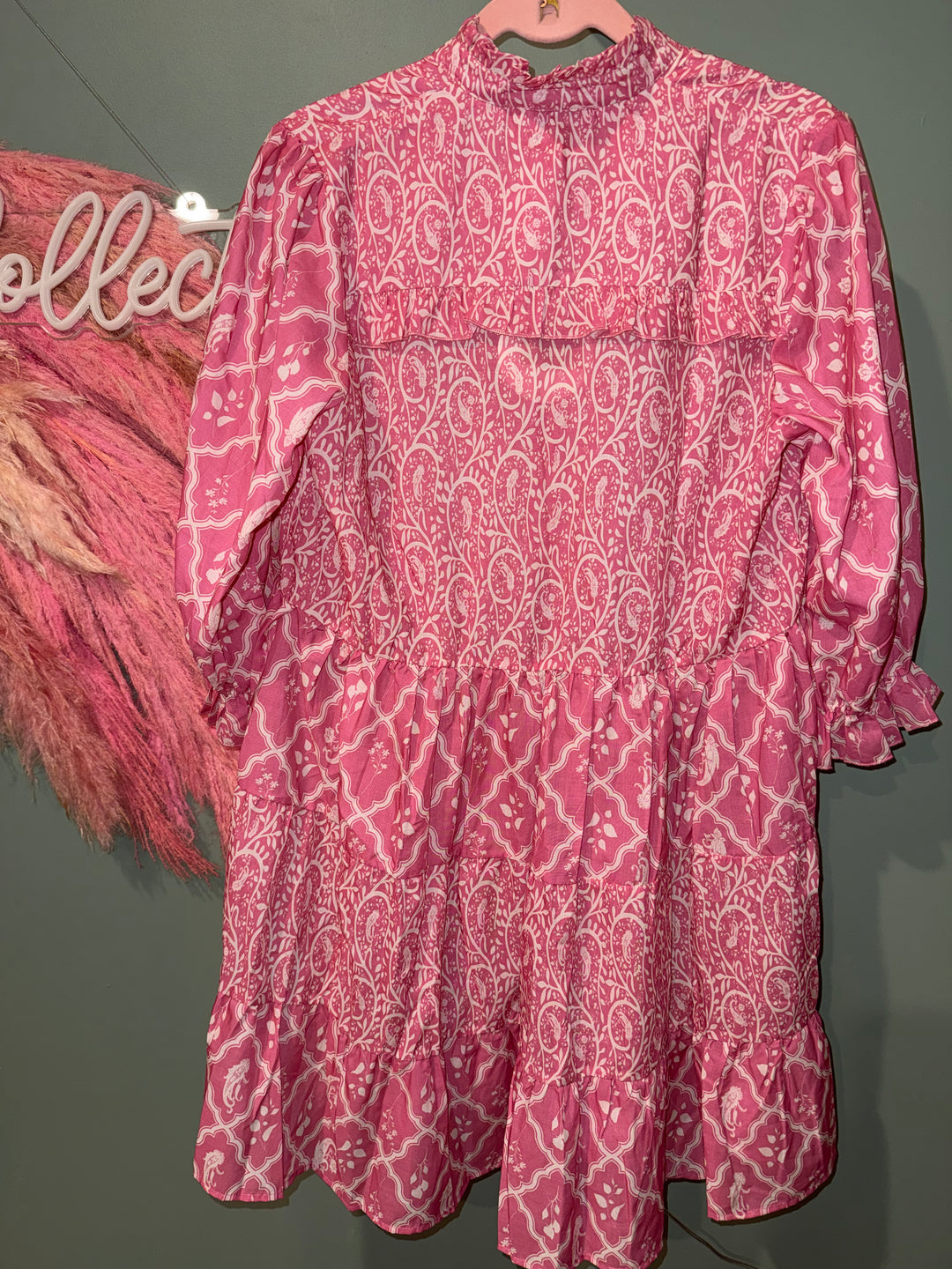 Pink Paisley/Moroccan Themed Dress