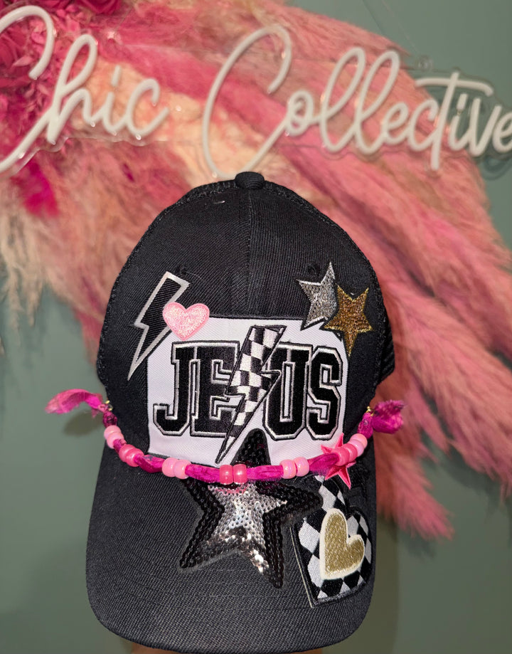 Checkered Jesus Trucker