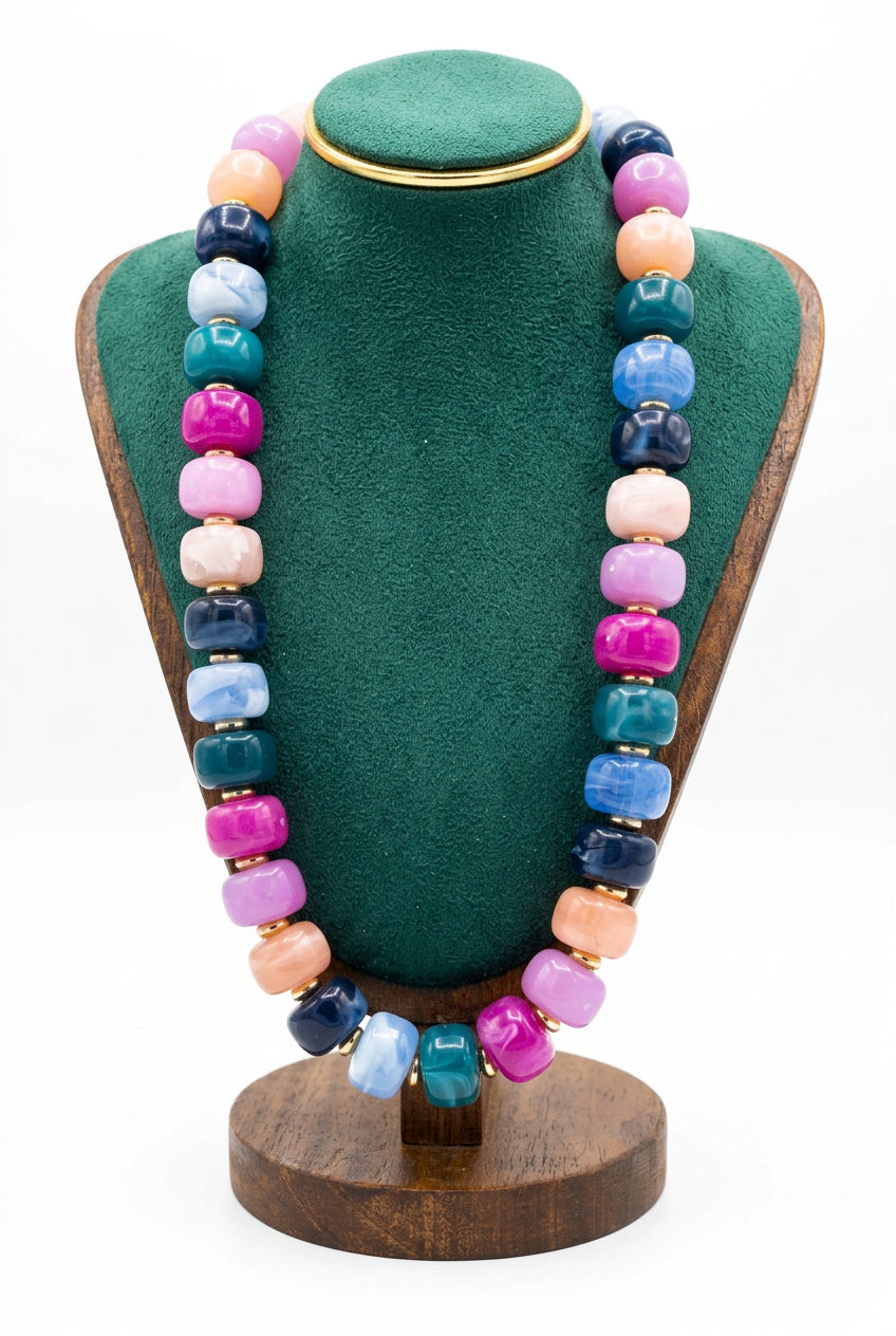 Chunky Beaded Necklace 