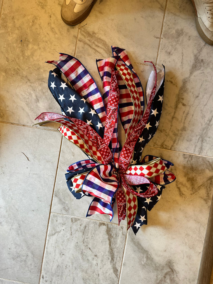 patriotic bow for wreath 11