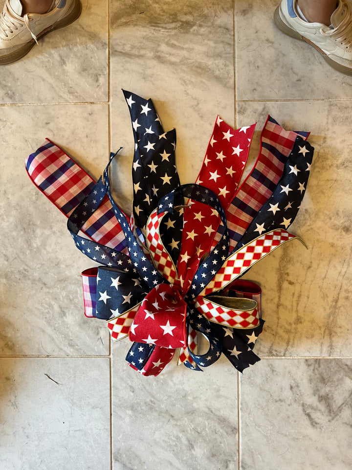 patriotic bow for wreath 14