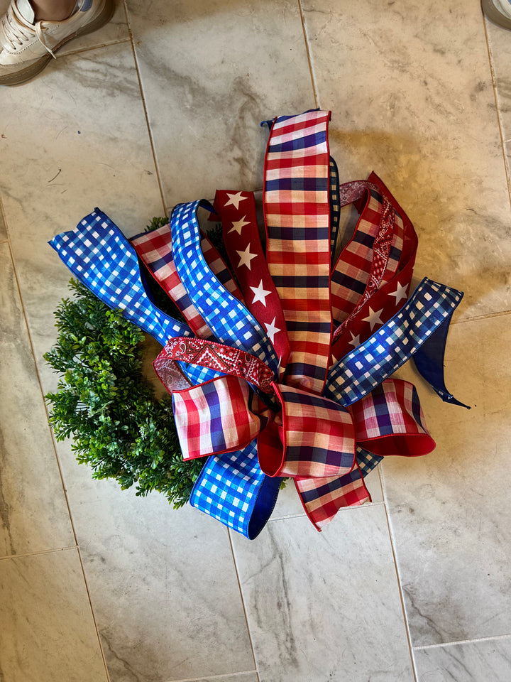 patriotic bow for wreath 15