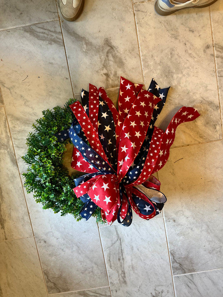 patriotic bow for wreath 16