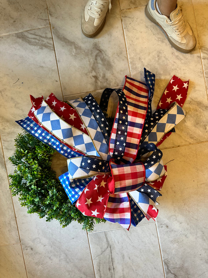 patriotic bow for wreath 17