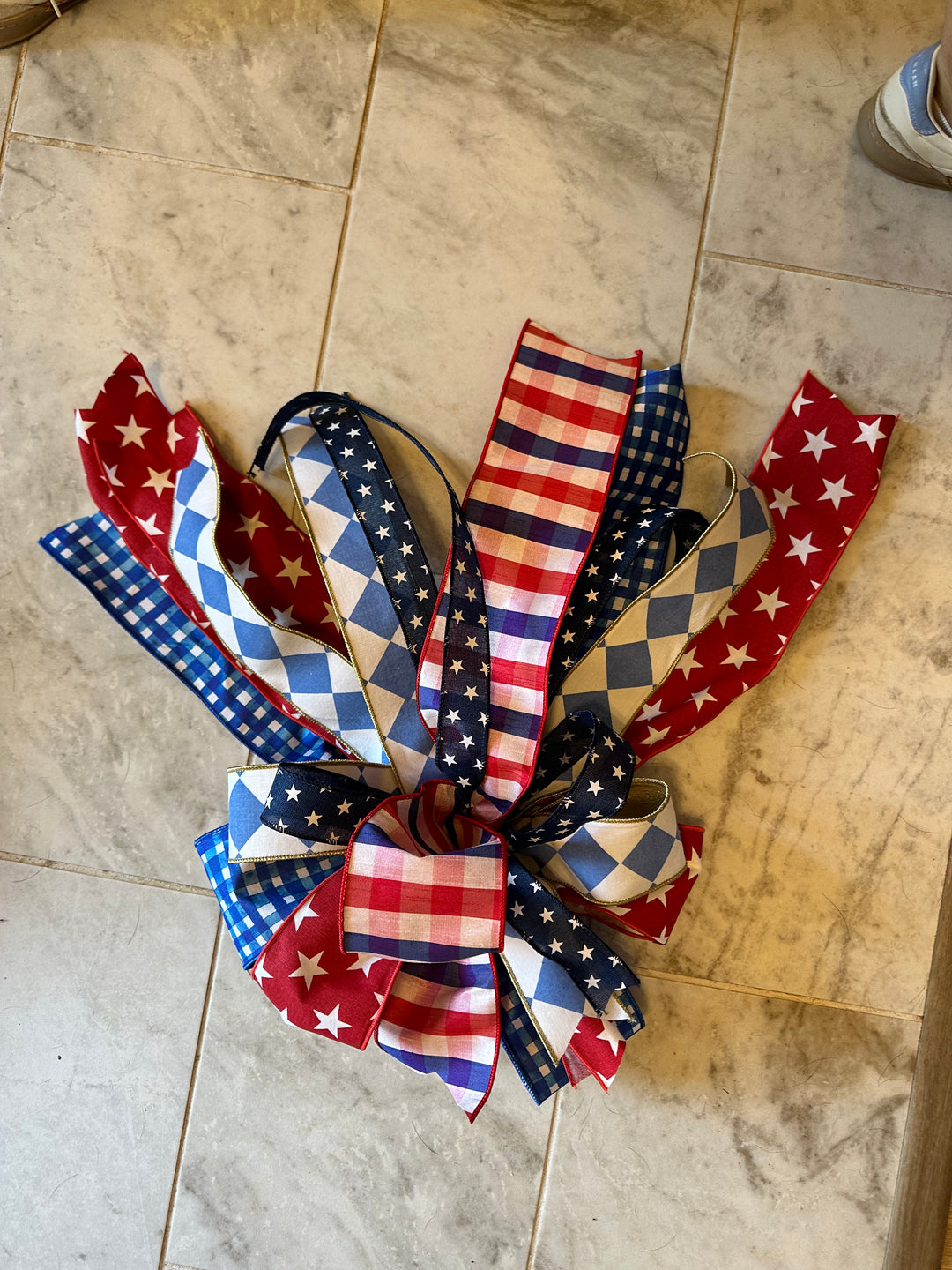 patriotic bow for wreath 17