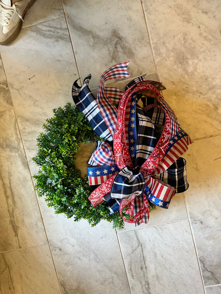 patriotic bow for wreath 19