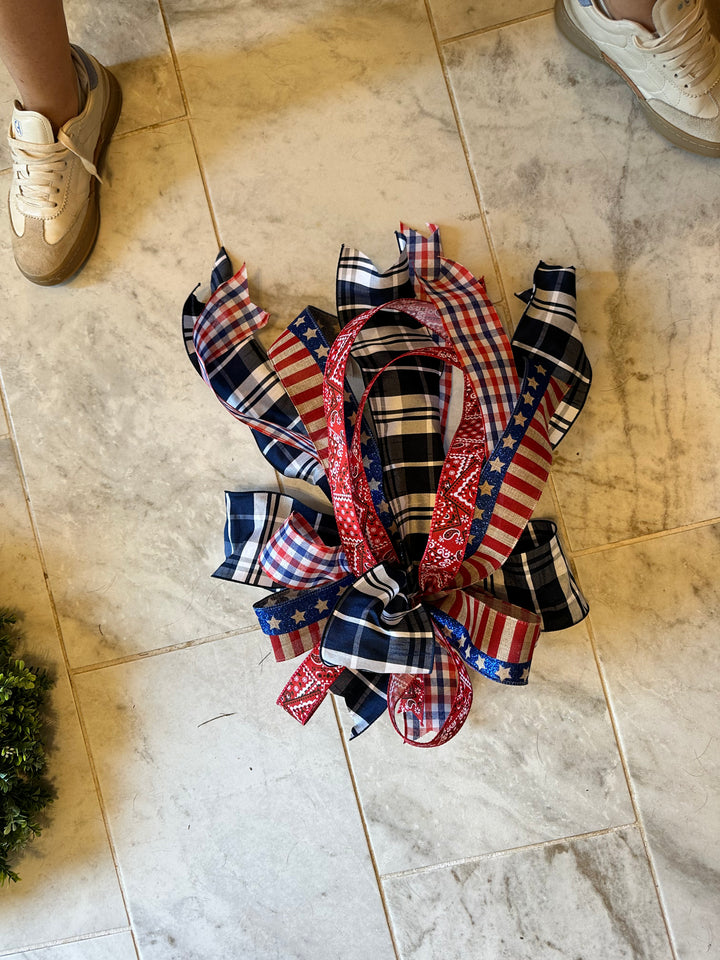 patriotic bow for wreath 19
