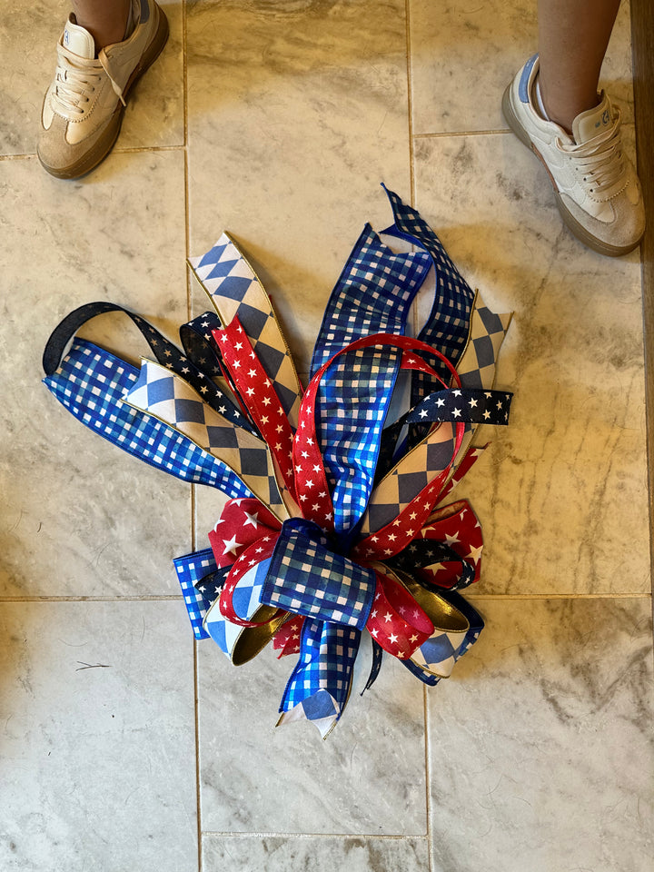 patriotic bow for wreath 20