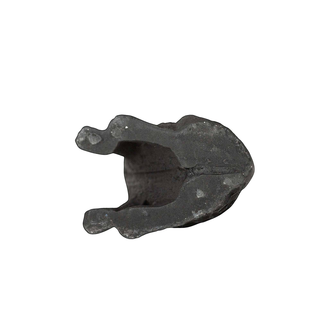 Chic Collective black cast iron sitting dog decorative accent with a matte finish.