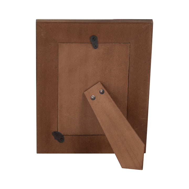 Chic Collective 4x6 inch multicolor resin mid-century photo frame with easel back and hanging hardware.