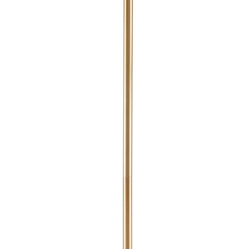 Chic Collective elegant white shell-shaped chandelier with gold base, 67.5 inches tall.
