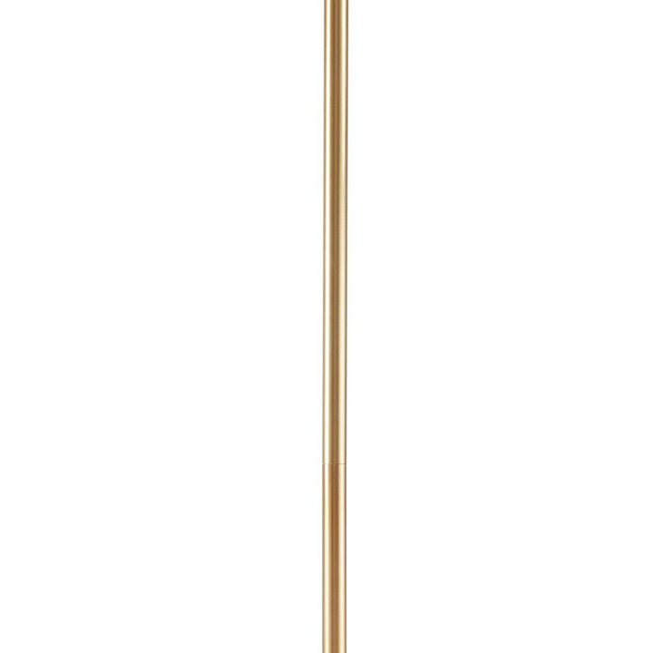 Chic Collective elegant white shell-shaped chandelier with gold base, 67.5 inches tall.
